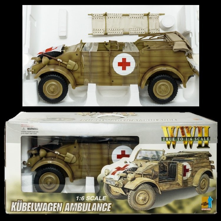 Dragon: WWII Kubelwagen Ambulance 1:6 Diecast Model with WWll