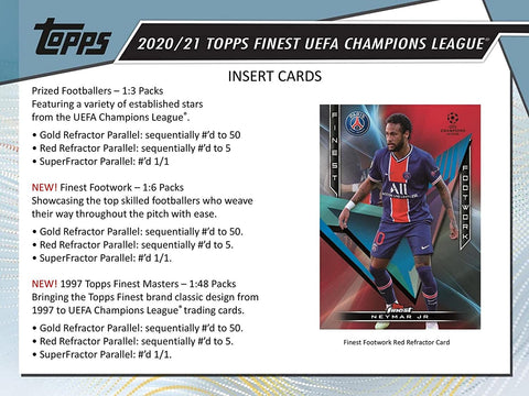 2020-21 Topps Finest UEFA Champions League Soccer Card Box Set